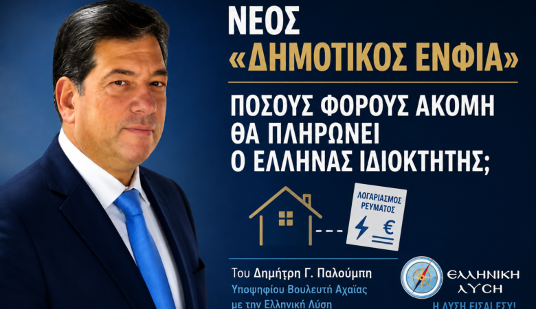 ΝΕΟΣ «ΔΗΜΟΤΙΚΟΣ ΕΝΦΙΑ»