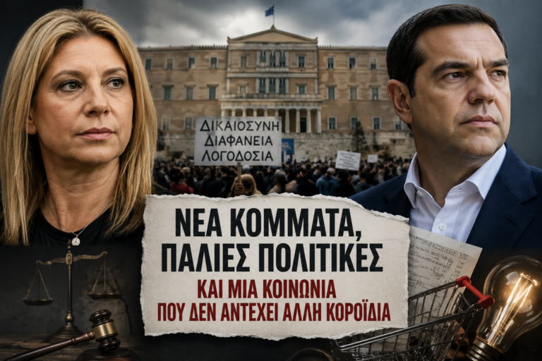Το νέο κόμμα Καρυστιανού και η επιστροφή Τσίπρα δεν είναι λύση