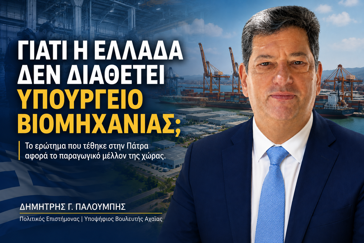Γιατί η Ελλάδα δεν διαθέτει Υπουργείο Βιομηχανίας;