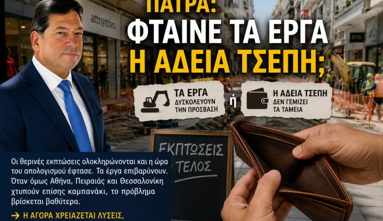 Πάτρα: Φταίνε τα έργα ή η άδεια τσέπη;