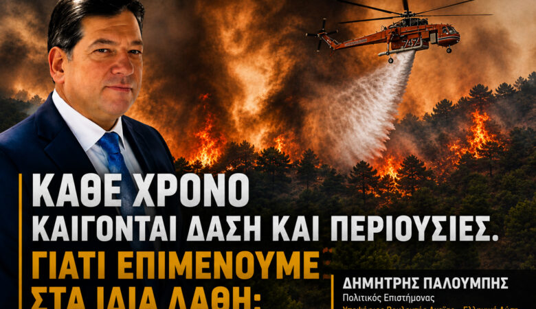 Κάθε χρόνο καίγονται δάση και περιουσίες.