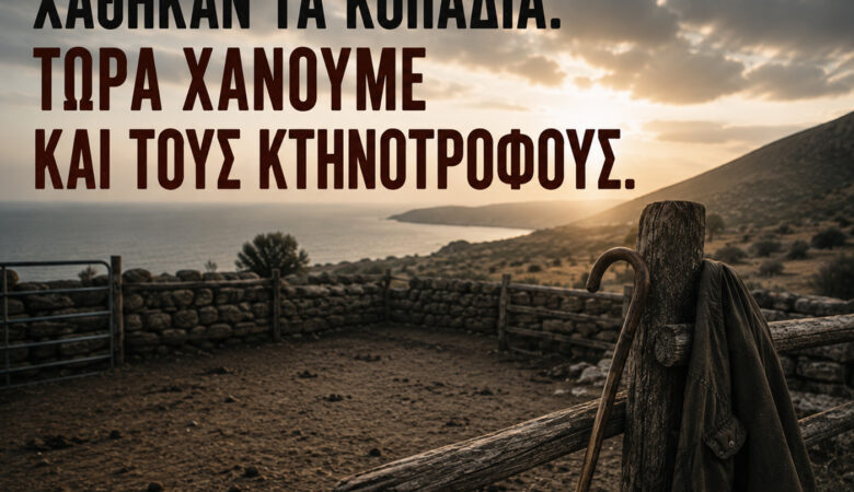 Μαζί με τα κοπάδια χάνονται και οι κτηνοτρόφοι