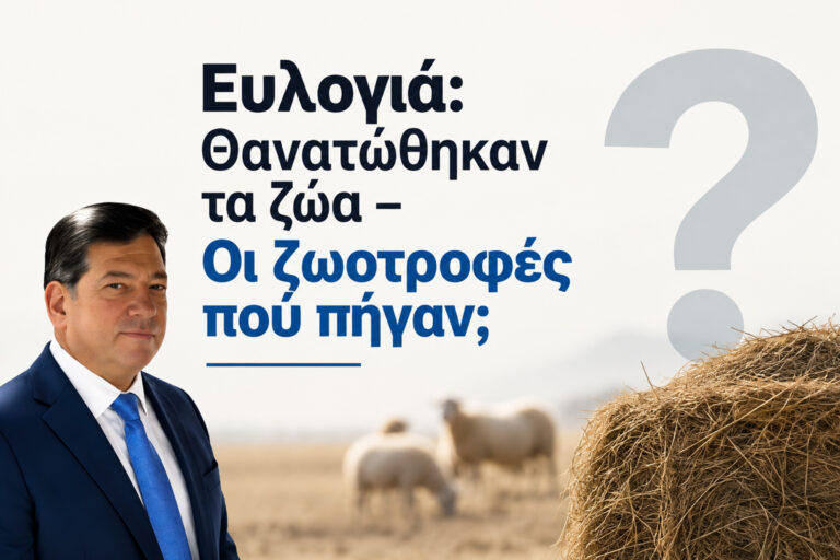 ΘΑΝΑΤΩΘΗΚΑΝ ΤΑ ΚΟΠΑΔΙΑ… ΑΛΛΑ ΟΙ ΖΩΟΤΡΟΦΕΣ;