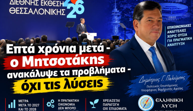 Επτά χρόνια μετά – ο Μητσοτάκης ανακάλυψε τα προβλήματα – όχι τις λύσεις